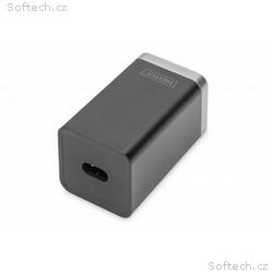 Digitus 4portový nabíjecí adaptér USB, 65W GaN 65W
