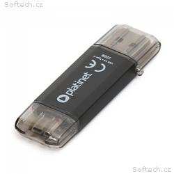 PLATINET PENDRIVE USB 3.0 + Type-C 32GB BLACK [454