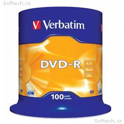 VERBATIM DVD-R AZO 4,7GB, 16x, spindle 100 ks