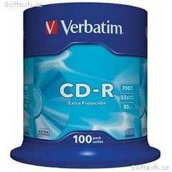 VERBATIM CD-R 700MB, 52x, spindle 100 ks