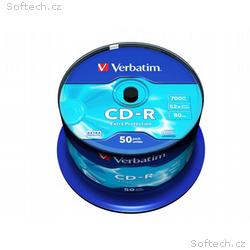 VERBATIM CD-R 700MB, 52x, spindle 50 ks