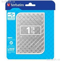 VERBATIM Store´n´ Go 2,5" GEN2 1TB USB 3.0 stříbrn
