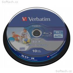 VERBATIM BD-R SL DataLife 25GB, 6x, printable, spi