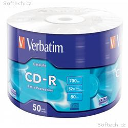 VERBATIM CD-R 700MB, 52x, wrap 50 ks