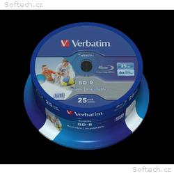 VERBATIM BD-R SL DataLife 25GB, 6x, printable, spi