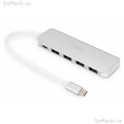 DIGITUS Rozbočovač USB Type-C ™ 4 (USB 3.0) + PD