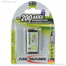 Ansmann akumulátor 9V NiMH 200 mAh (1 ks) maxE