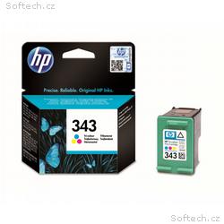 HP Ink Cartridge 343, Color, 330 stran