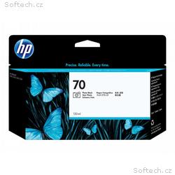 HP Ink Cartridge No. 70, Photo Black, 130ml