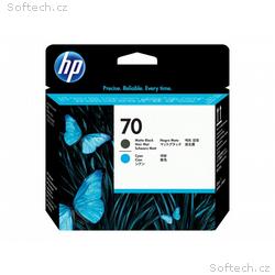 HP Printhead 70, Matte Black and Cyan