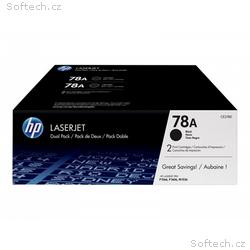 HP toner 78A, Black, 2x2100 stran, 2-pack