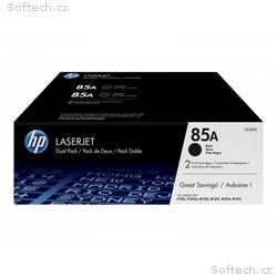 HP toner 85A, Black, 2x1600stran, 2-pack