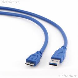 GEMBIRD Kabel USB A-B micro 1,8m 3.0, modrý