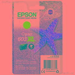 EPSON cartridge T03A2 cyan XL (hvězdice)