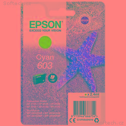 EPSON cartridge T03U2 cyan (hvězdice)