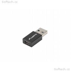 LANBERG USB-C(F) 3.1 na USB-A(M) adaptér černý 