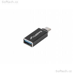 LANBERG USB-C(M) 3.1 na USB-A(F) adaptér černý OTG