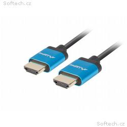 LANBERG HDMI M, M 2.0 kabel 0.5M 4K černý úzký 