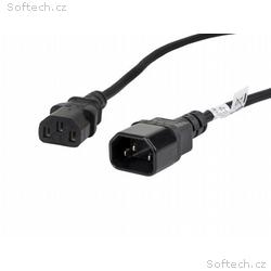 LANBERG IEC 320 C13 na C14 kabel 1.8M VDE černý 