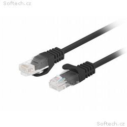 LANBERG Patch kabel CAT.5E UTP 0.25M černý Fluke P