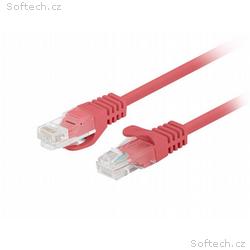 LANBERG Patch kabel CAT.5E UTP 0.25M červený Fluke