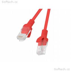 LANBERG Patch kabel CAT.5E UTP 0.5M červený Fluke 