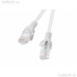 LANBERG Patch kabel CAT.5E UTP 15M šedý Fluke Pass