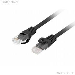 LANBERG Patch kabel CAT.6 UTP LSZH CU 0.5M černý F