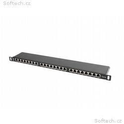 LANBERG PATCH PANEL 24 PORT 0.5U 19” CAT.5E SHIELD