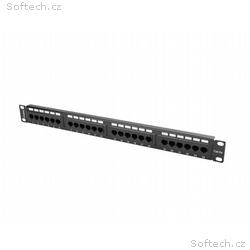 LANBERG PATCH PANEL 24 PORT 1U 19” CAT.5E BLACK 
