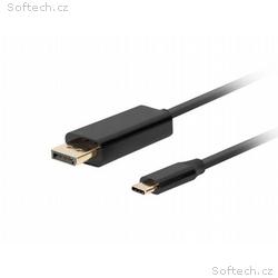 Lanberg USB-C(M)->DisplayPort(M) kabel 1m 4K 60Hz 