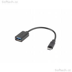 LANBERG USB Micro (M) 2.0 na USB-A(F) adaptér kabe