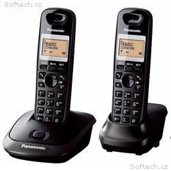 Panasonic KX-TG2512FXT, bezdrát. telefon, 2 sluchá