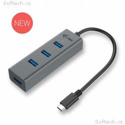 i-Tec USB-C 3.1 Metal 4-portový HUB, 4x USB 3.0