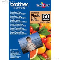 Brother fotopapír BP71GP50, 50 listů, 10x15cm Prem