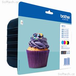Brother LC-123VALBP (inkoust multipack - černá + t