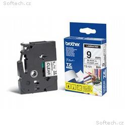 Brother - TZe-121, průsvitná, černá (9mm, lamin.)