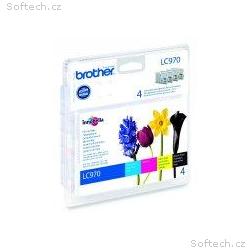 Brother LC-970 sada inkoustů - black, magenta, yel
