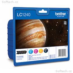 Brother LC-1240 sada inkoustů - black, magenta, ye