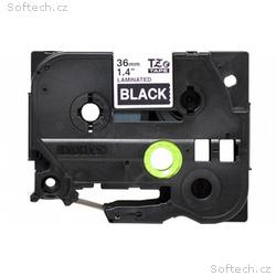 Brother - TZe-365, černá, bílá (36mm, laminovaná)