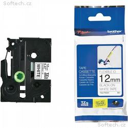 Brother - TZe-FX231, bílá, černá, 12 mm, s flexibi