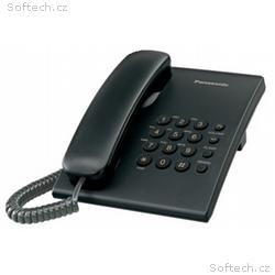 Panasonic KX-TS500FXB - jednolinkový telefon, čern