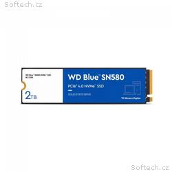WD BLUE SSD NVMe 2TB PCIe SN580, Gen4, (R:4150, W: