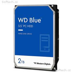 WD Blue, 2TB, HDD, 3.5", SATA, 5400 RPM, 2R