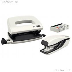 LEITZ Set mini sešívačky a děrovačky WOW, perleťov