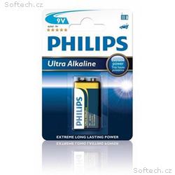 Philips baterie 9V ExtremeLife+, alkalická - 1ks