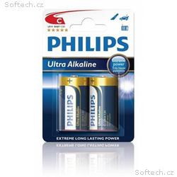 Philips baterie C ExtremeLife+, alkalická - 2ks