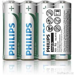 Philips baterie AA LongLife zinkochloridová - 4ks