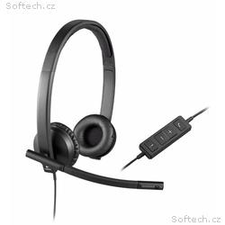Logitech náhlavní souprava Headset H570e, černá, s