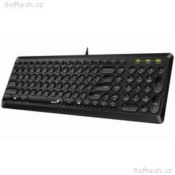 Genius Slimstar Q200 Klávesnice, drátová, retro de